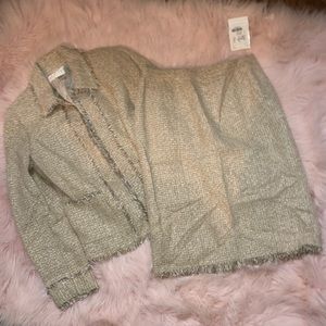 Doncaster NWT Ivory Tweed Skirt Suit Size 4